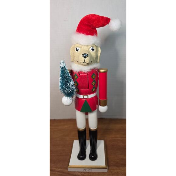 2023 Wondershop Dog Christmas Holiday 14" Wooden - Picture 1 of 7
